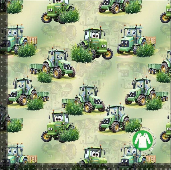 Trikoo s&ouml;p&ouml;t vihre&auml;t traktorit 2601-002