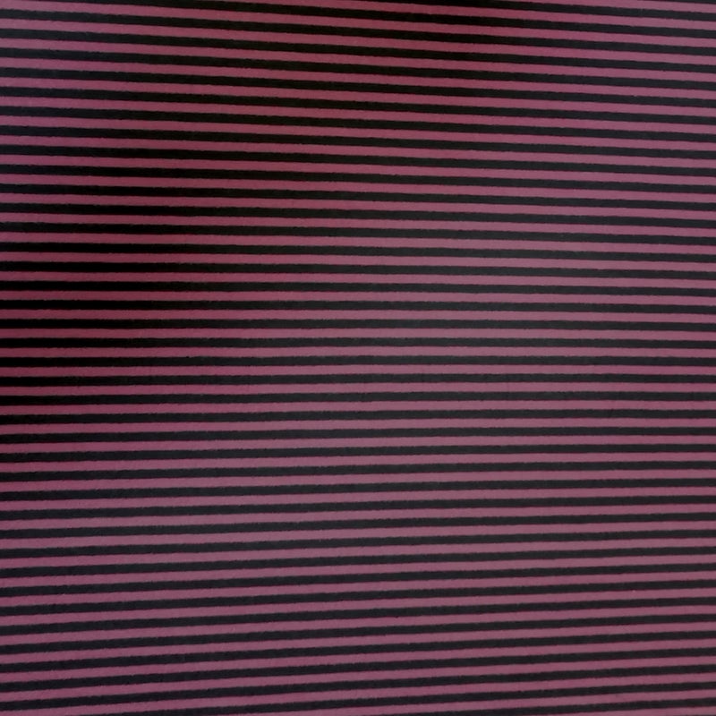 Trikoo Raidallinen 63005 viskoosi-elastaani  musta /viininpunainen